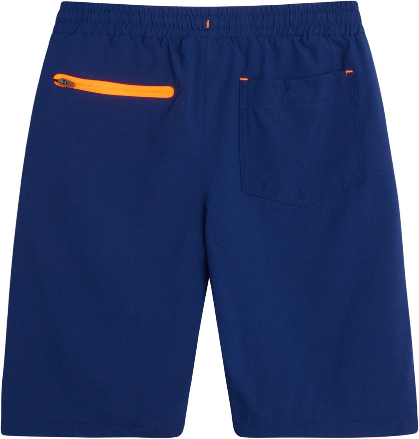 imageEddie Bauer Boys Active Shorts Quick Dry Athletic Shorts Hybrid Mesh Performance Shorts for Boys 216Nautical Blue