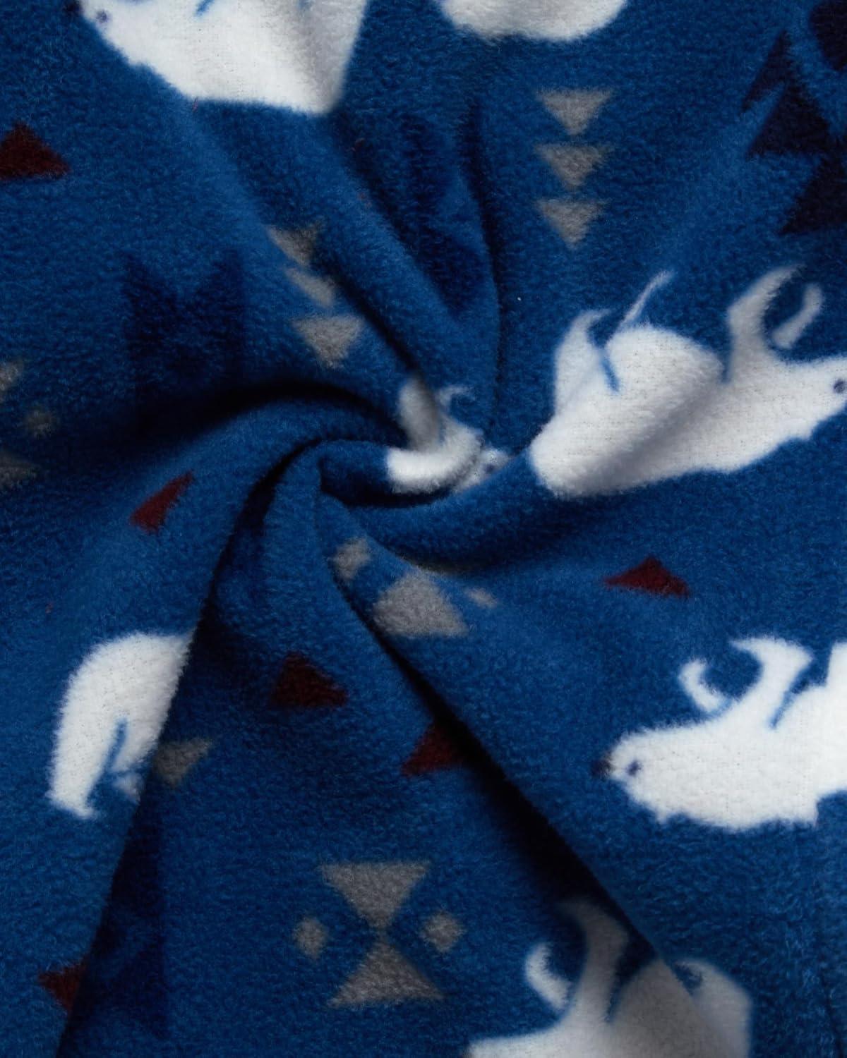 imageEddie Bauer Boys Pajama Set 4 Piece Matching Fleece Graphic Pajama Tops and Pajama Pants for Boys Sizes XSLMaroon