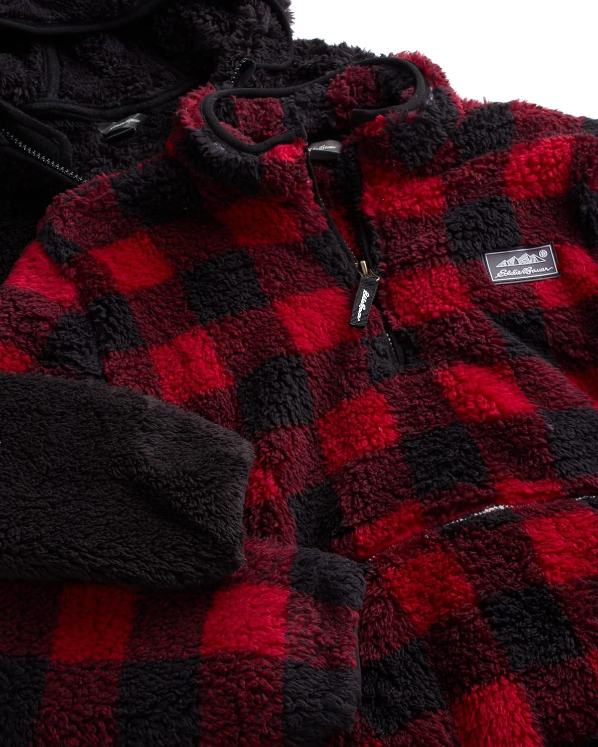 imageEddie Bauer Boys Sweatshirt 2 Pack Hooded Full Zip Hoodie Sweatshirt Quarter Zip Pullover Sweatshirts for Boys 520Black