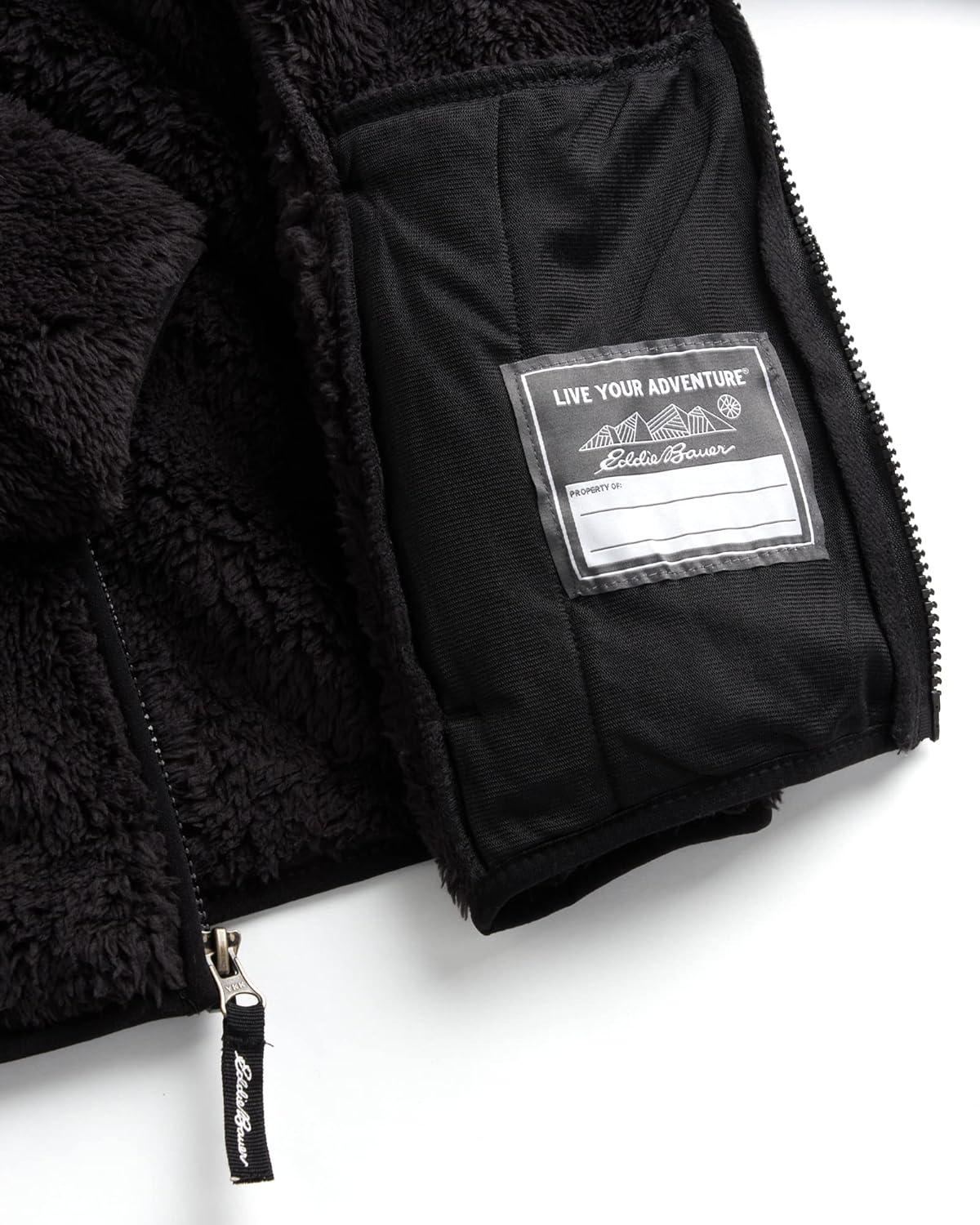 imageEddie Bauer Boys Sweatshirt 2 Pack Hooded Full Zip Hoodie Sweatshirt Quarter Zip Pullover Sweatshirts for Boys 520Black