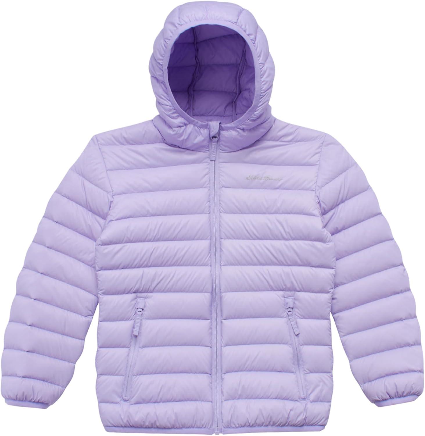 imageEddie Bauer Girls Jacket CirrusLite Weather Resistant Down Coat for Girls Insulated Quilted Bubble Puffer 320Lavender