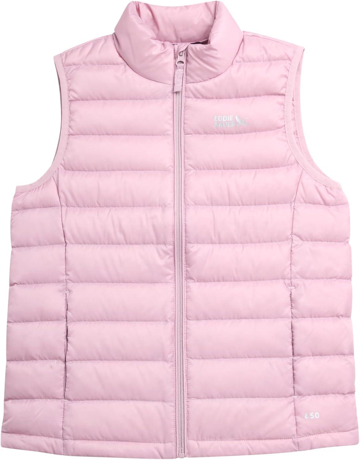 imageEddie Bauer Kids Down Vest CirrusLite Weather Resistant Quilted Bubble Puffer Vest for Boys and Girls 520Keepsake Lilac
