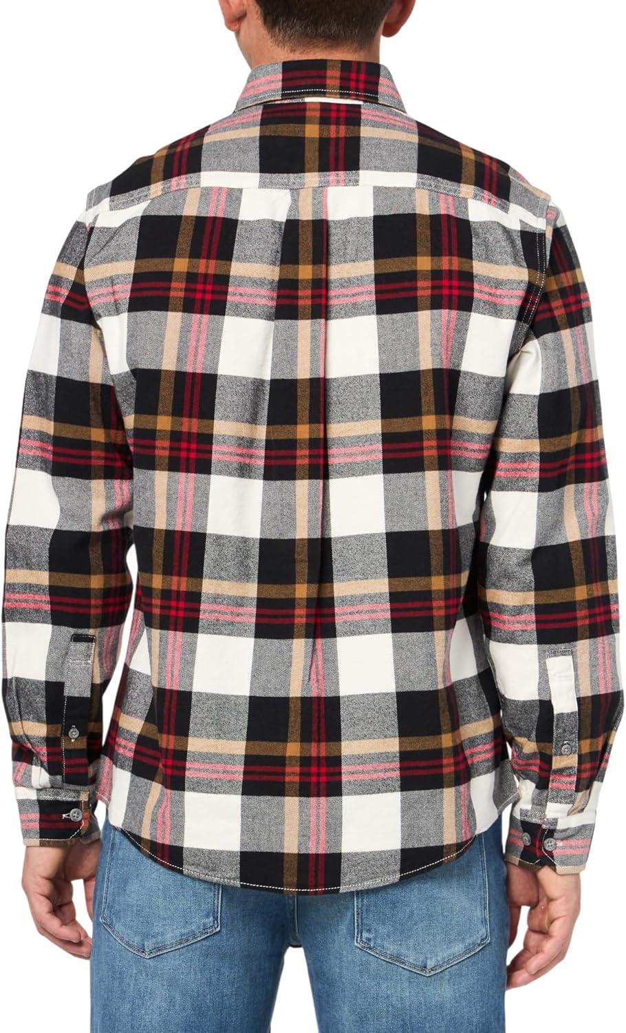 imageEddie Bauer Mens Classic Fit Favorite LongSleeve Flannel ShirtBlack