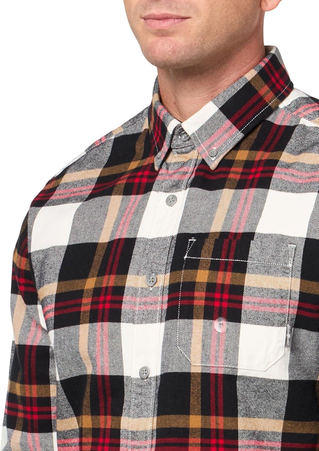 imageEddie Bauer Mens Classic Fit Favorite LongSleeve Flannel ShirtBlack