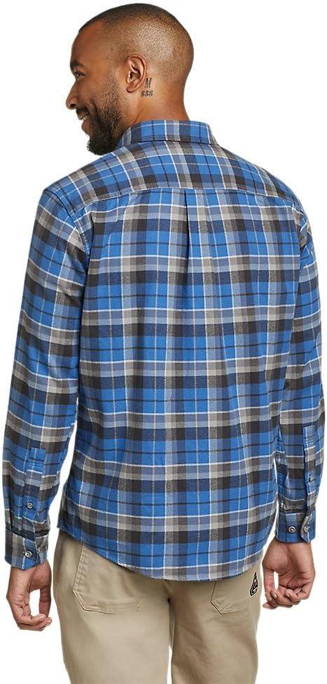 imageEddie Bauer Mens Favorite Classic Fit FlannelPlaidAirforce Blue