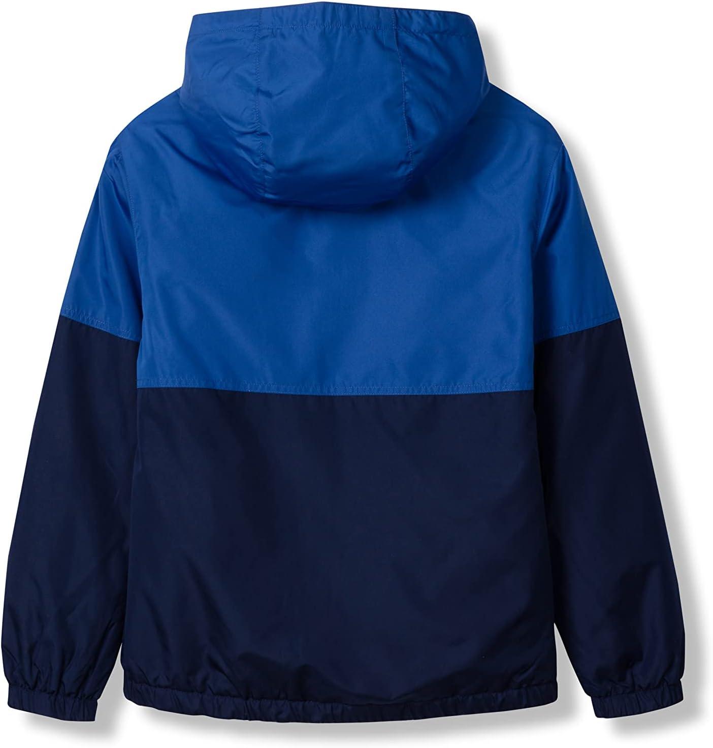 imageEddie Bauer Rain Jacket Hooded Anorak Rain Coats for Kids Lightweight Waterproof Rain Jacket for Boys and Girls XXSXLNautical Blue