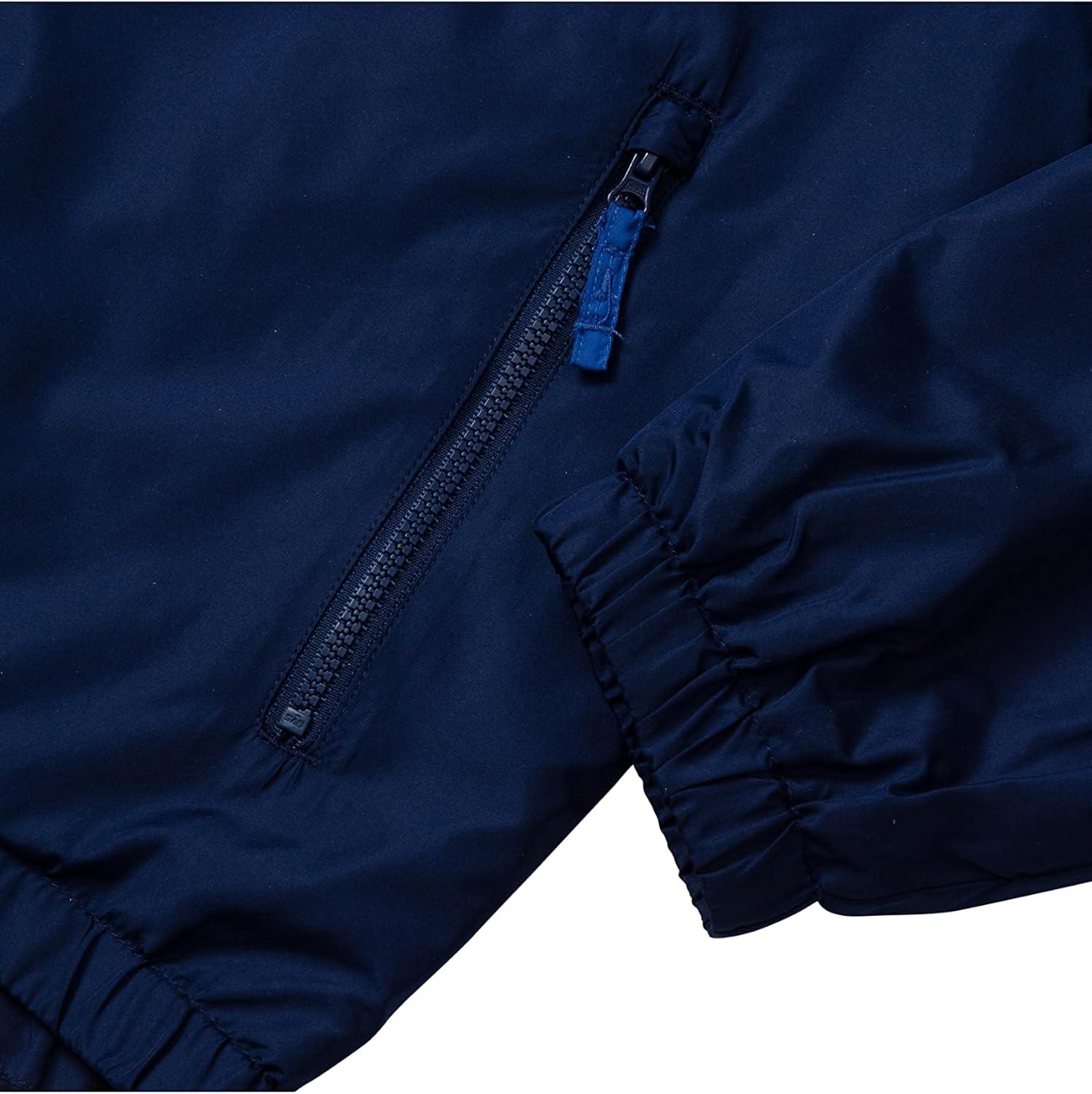 imageEddie Bauer Rain Jacket Hooded Anorak Rain Coats for Kids Lightweight Waterproof Rain Jacket for Boys and Girls XXSXLNautical Blue