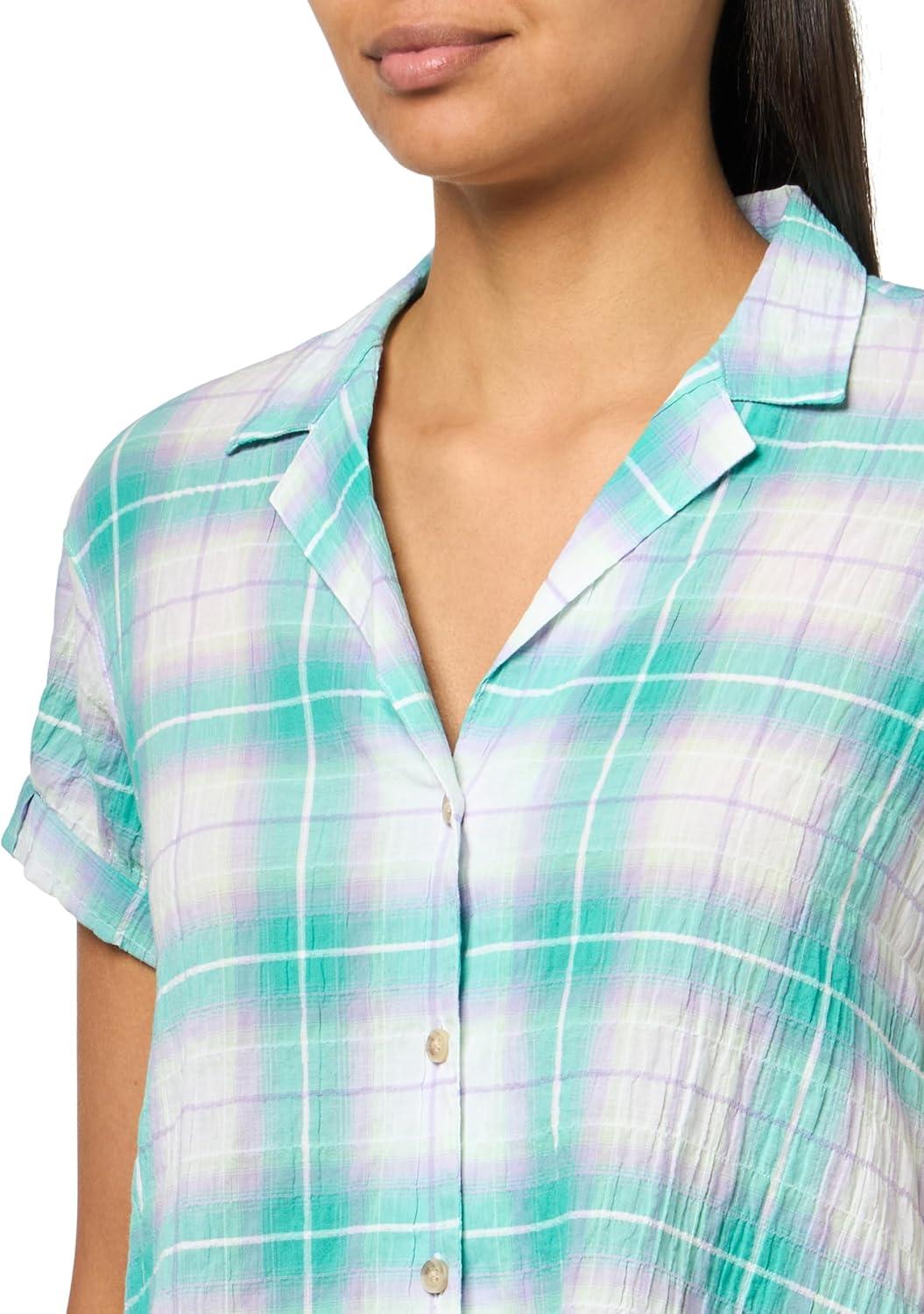 imageEddie Bauer WR SS Packable Camp Shirt Sea Green