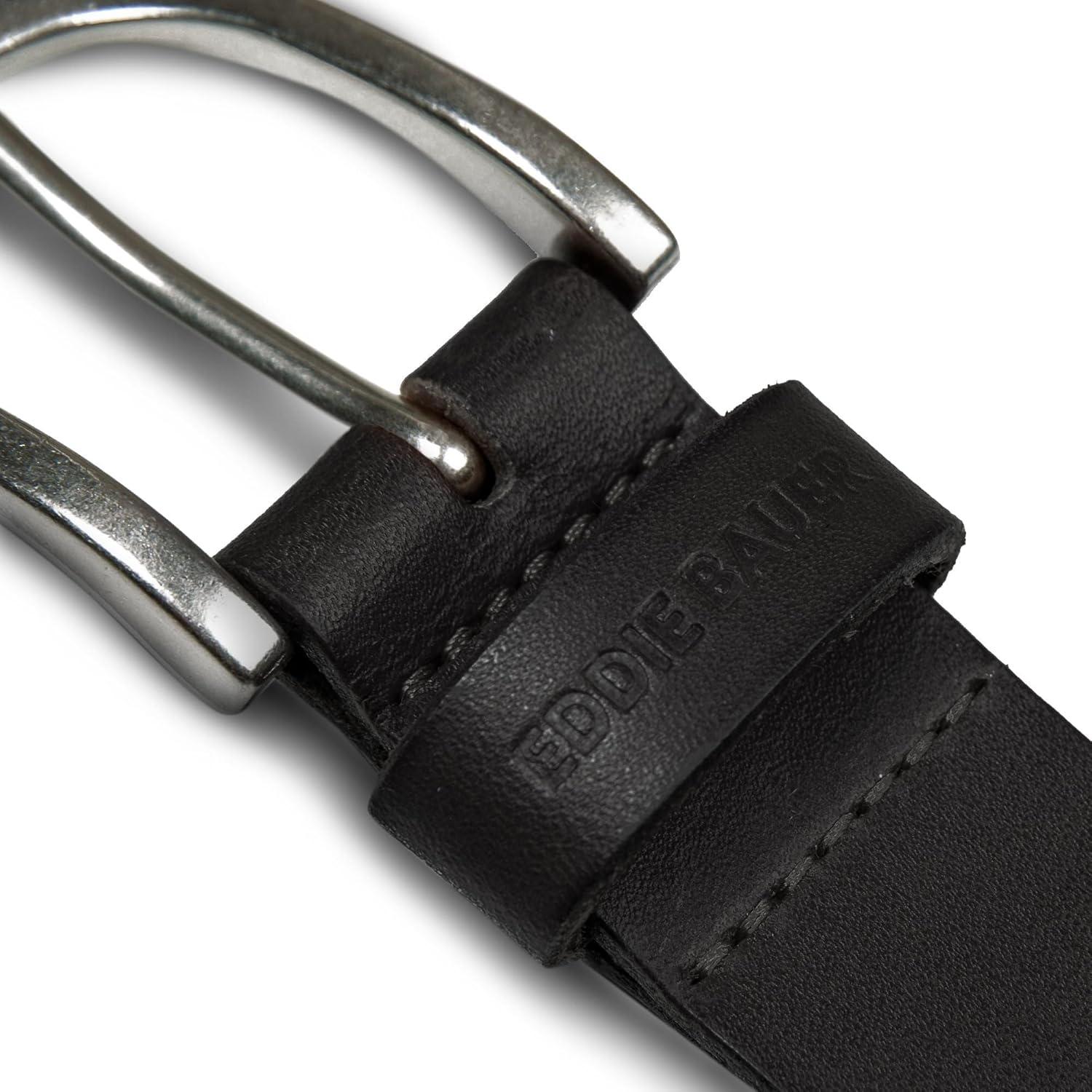 imageEddie Bauer Womens Casual Leather Belts with Durable Metal BuckleEndless Leather Black