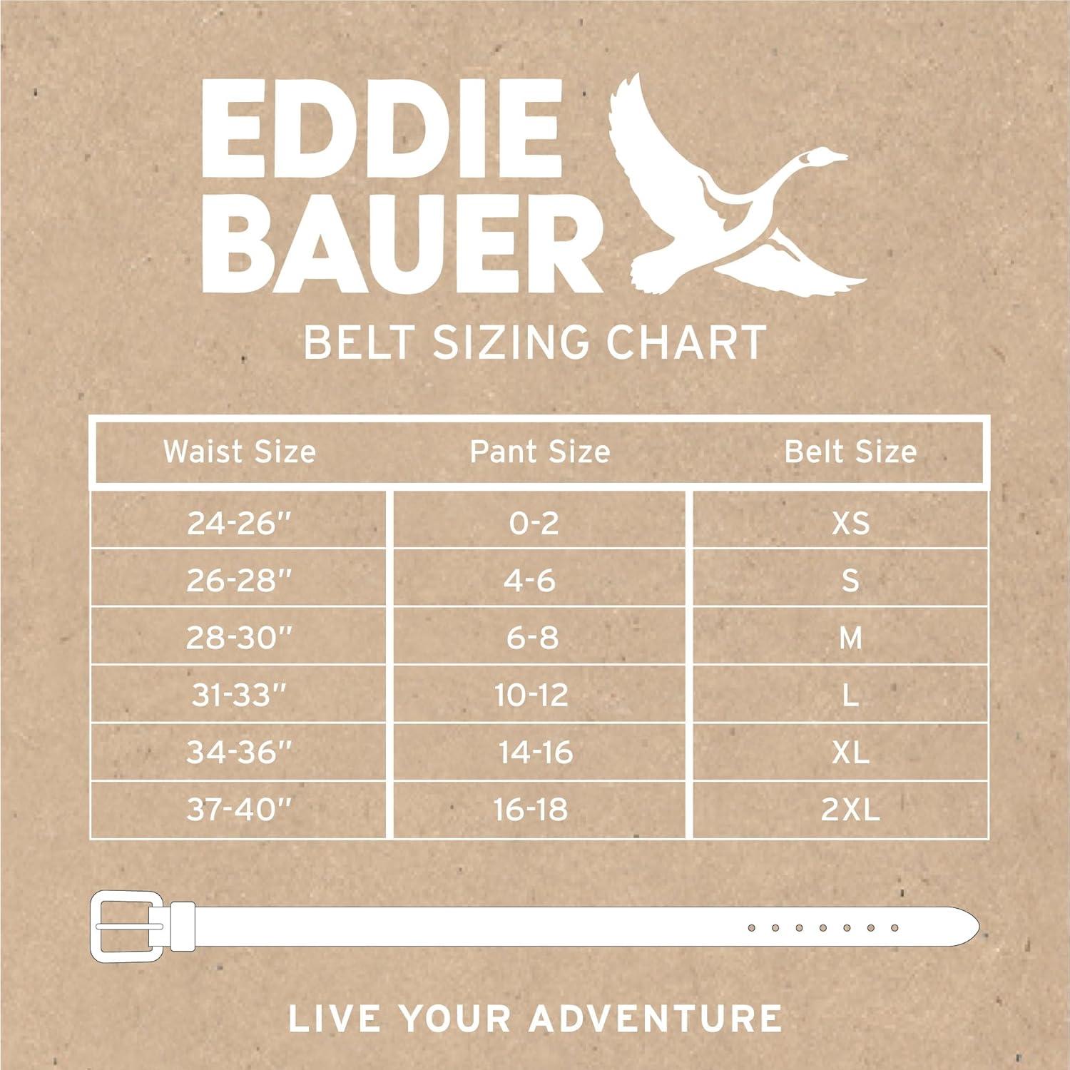 imageEddie Bauer Womens Casual Leather Belts with Durable Metal BuckleEndless Leather Black