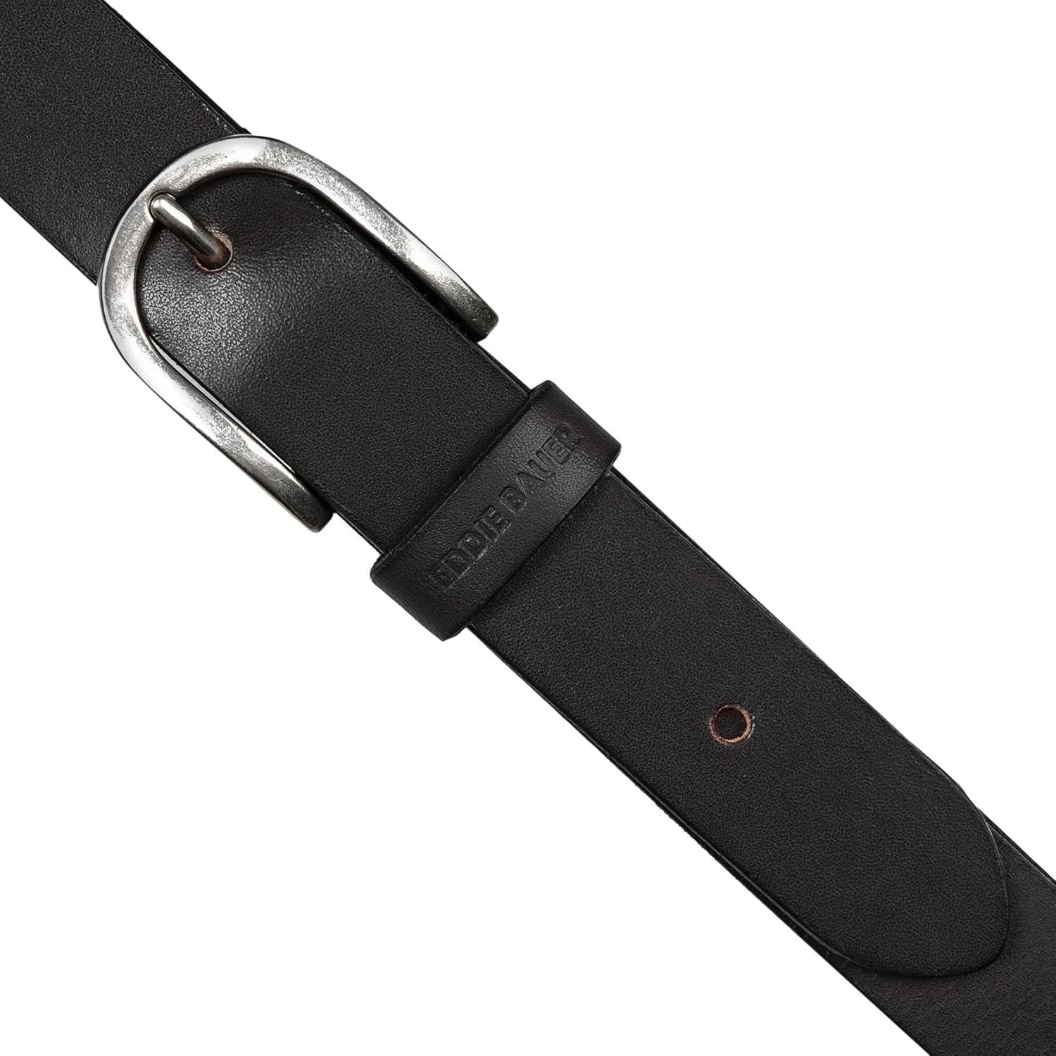 imageEddie Bauer Womens Casual Leather Belts with Durable Metal BuckleEndless Leather Black