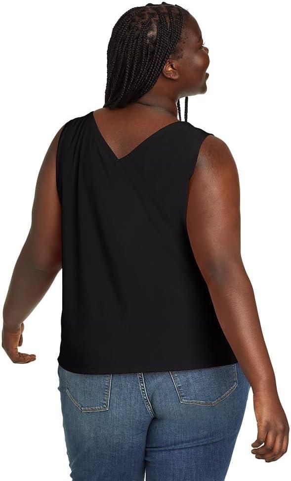 imageEddie Bauer Womens Departure VNeck Tank Top SolidBlack