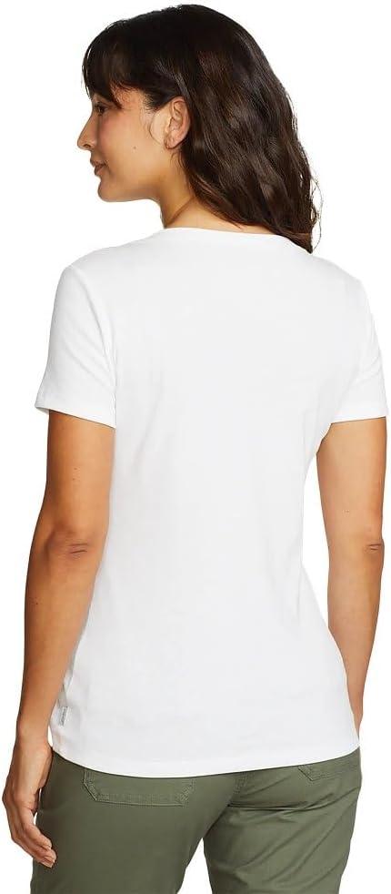 imageEddie Bauer Womens Favorite ShortSleeve VNeck TShirtWhite
