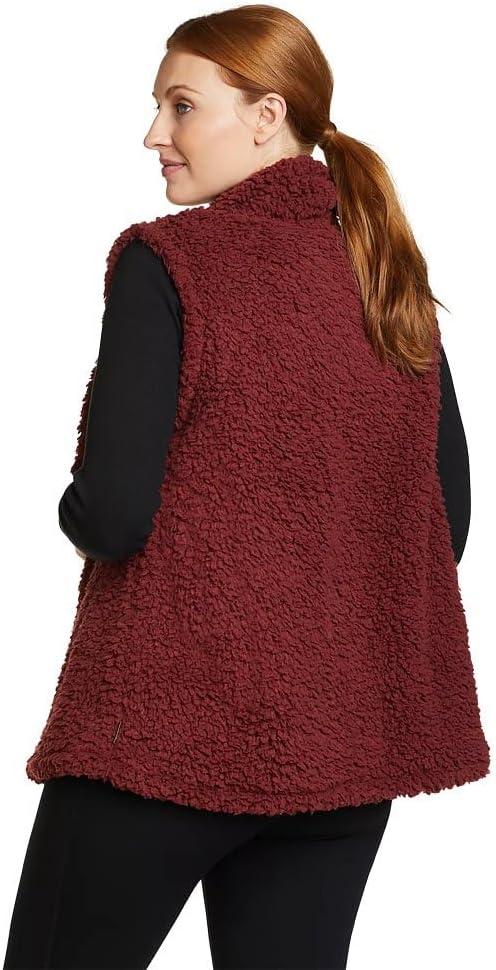 imageEddie Bauer Womens Fireside Plush VestDusty Red