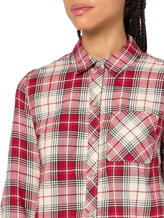 imageEddie Bauer Womens Forest Flannel ShirtVintage Rose