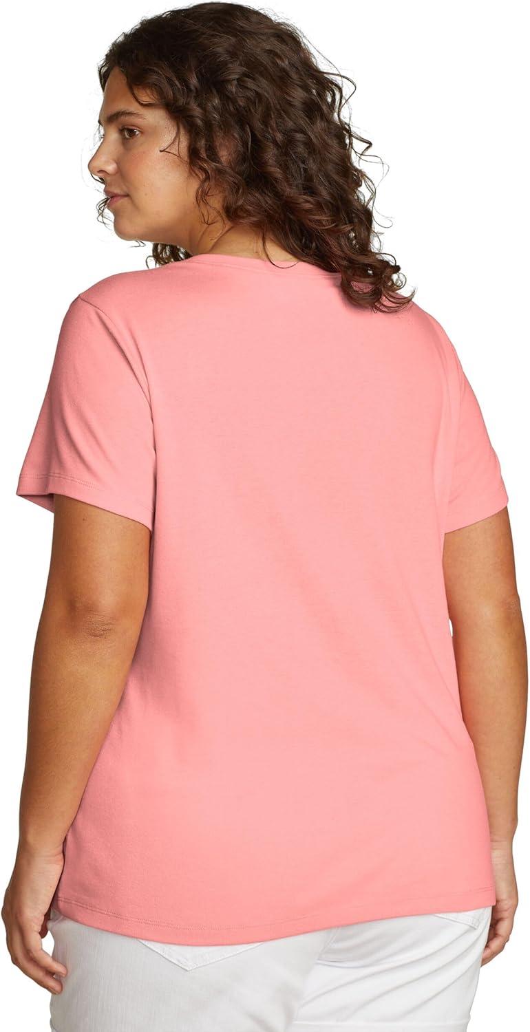 imageEddie Bauer Womens Ww Ss Fav VNK TeePink Grapefruit