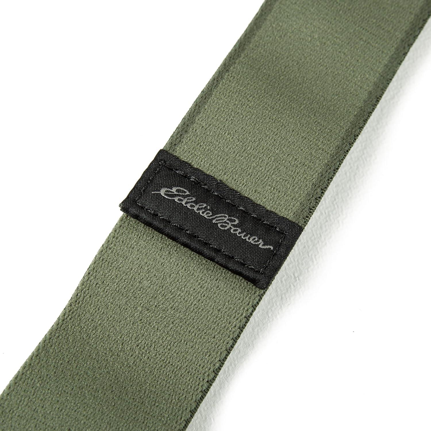 imageEddie Bauer mens Mens Active Stretch Webbing Belts With Quick Release Buckle Multiple Colors One Size Fits MostGreen Sasquatch