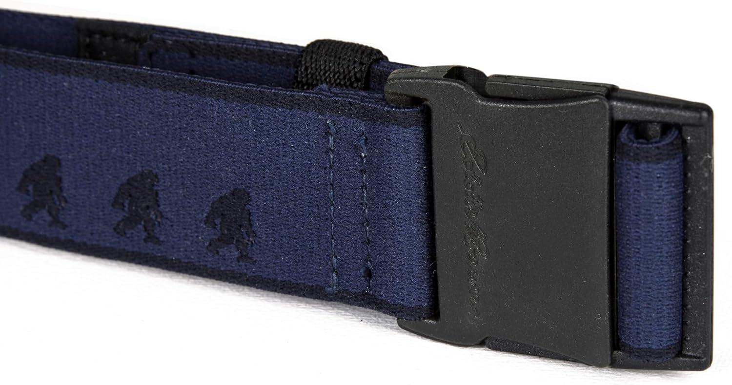imageEddie Bauer mens Mens Active Stretch Webbing Belts With Quick Release Buckle Multiple Colors One Size Fits MostIndigo Sasquatch
