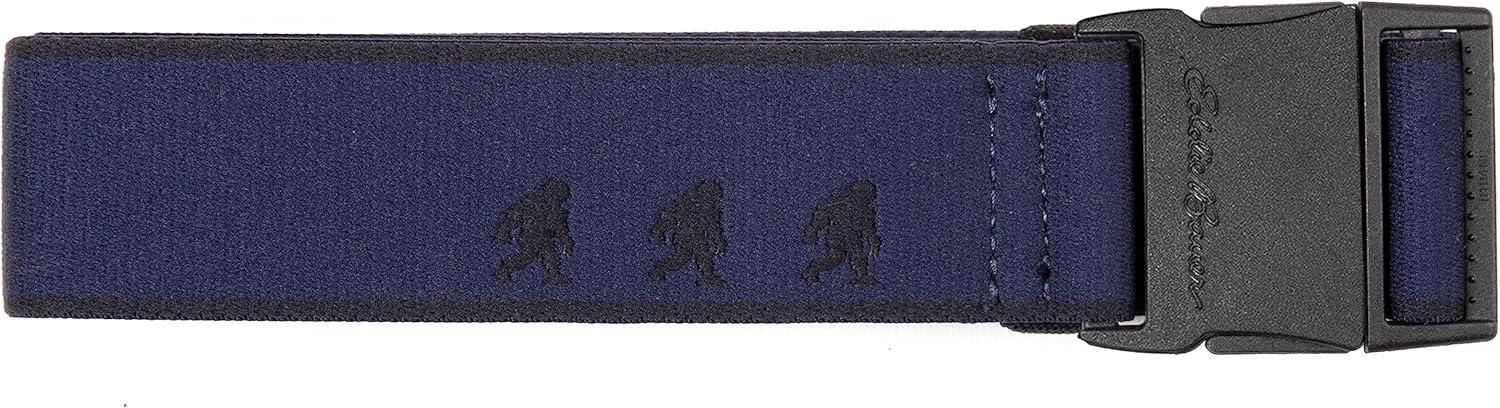 imageEddie Bauer mens Mens Active Stretch Webbing Belts With Quick Release Buckle Multiple Colors One Size Fits MostIndigo Sasquatch