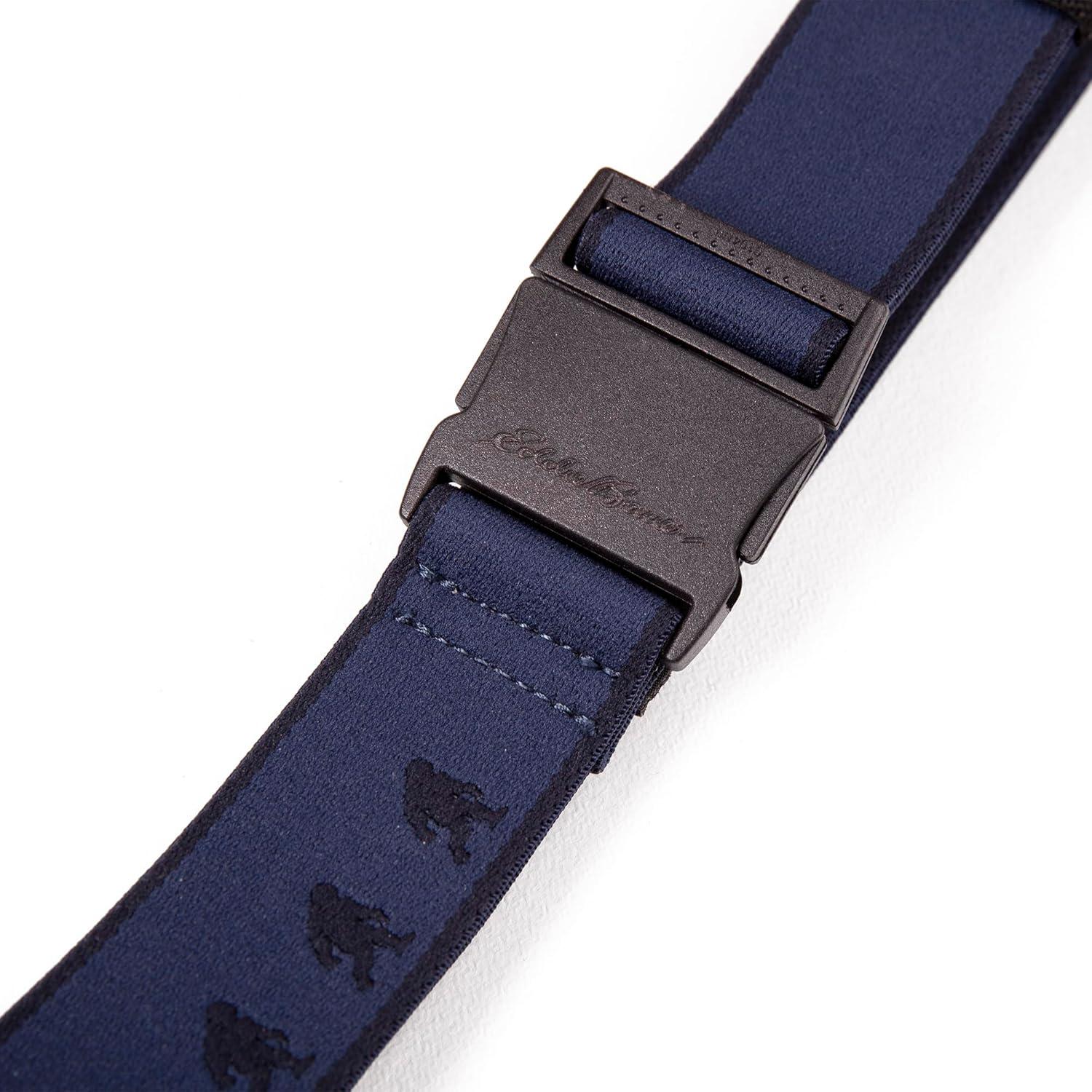 imageEddie Bauer mens Mens Active Stretch Webbing Belts With Quick Release Buckle Multiple Colors One Size Fits MostIndigo Sasquatch