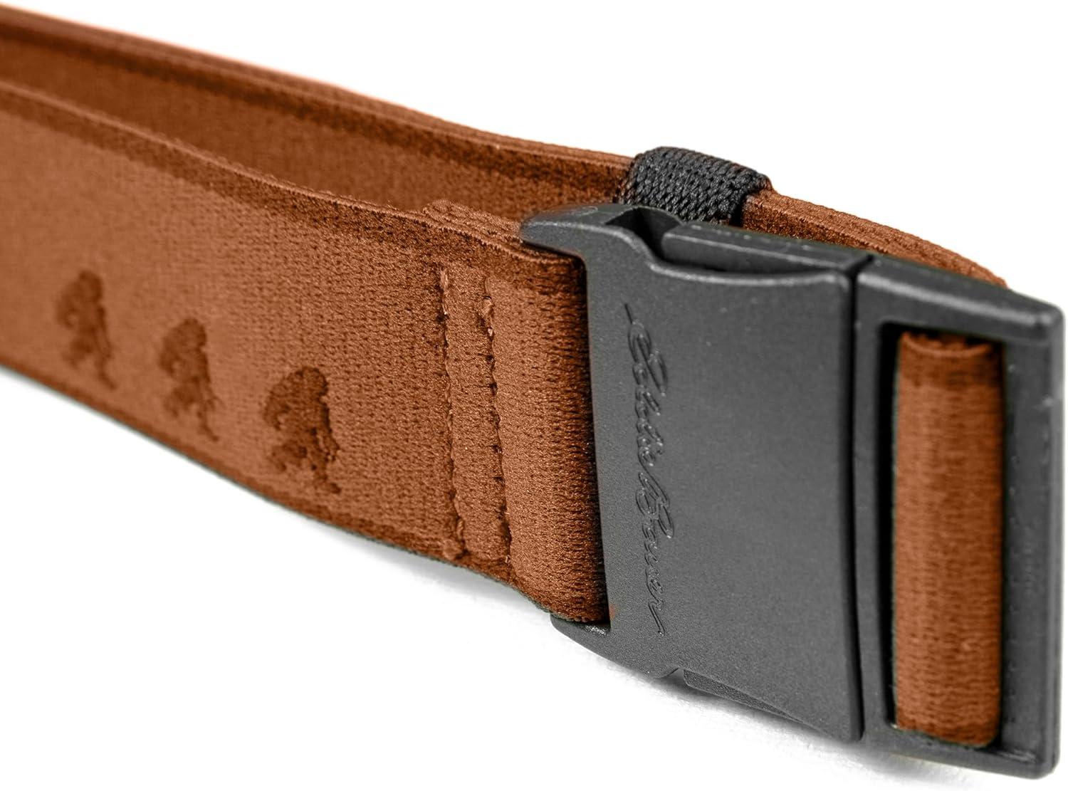 imageEddie Bauer mens Mens Active Stretch Webbing Belts With Quick Release Buckle Multiple Colors One Size Fits MostRust Sasquatch