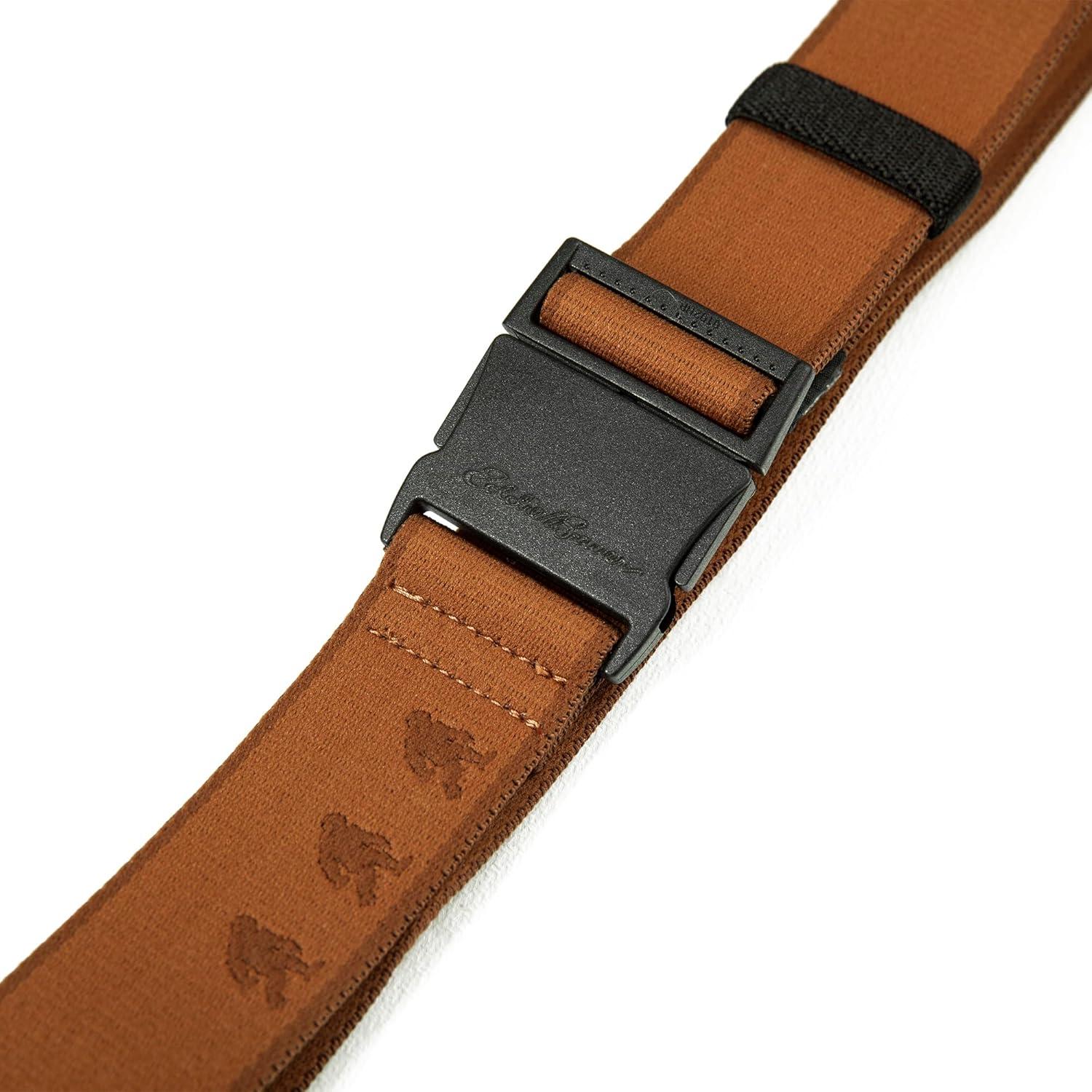 imageEddie Bauer mens Mens Active Stretch Webbing Belts With Quick Release Buckle Multiple Colors One Size Fits MostRust Sasquatch