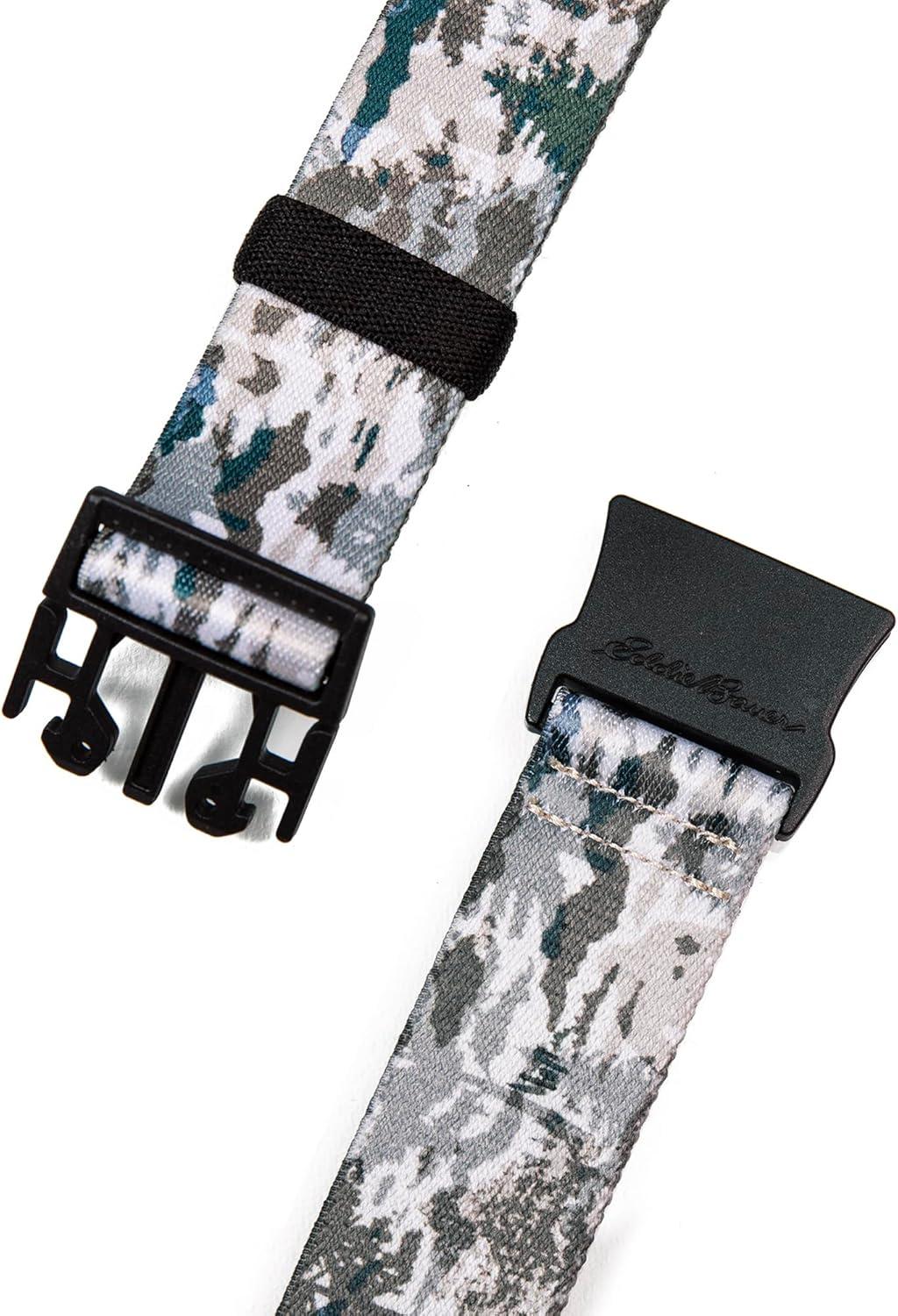 imageEddie Bauer mens Mens Active Stretch Webbing Belts With Quick Release Buckle Multiple Colors One Size Fits MostSage