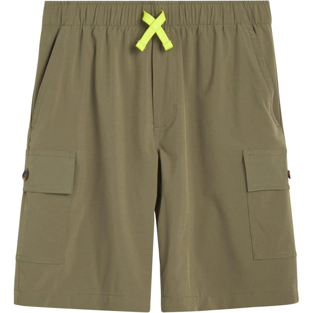 imageEddie Bauer Boys Shorts Stretch Fit Pull On Cargo Tech Shorts for Boys 420Olive