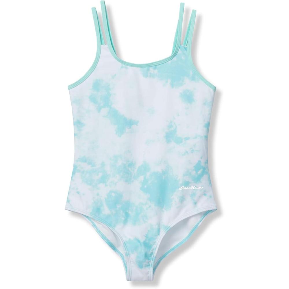 imageEddie Bauer Girls Swimsuit UPF 50 Sun Protection Quick Dry OnePiece Swimsuit for Girls Summer Bathing Suit XSXLTie Dye