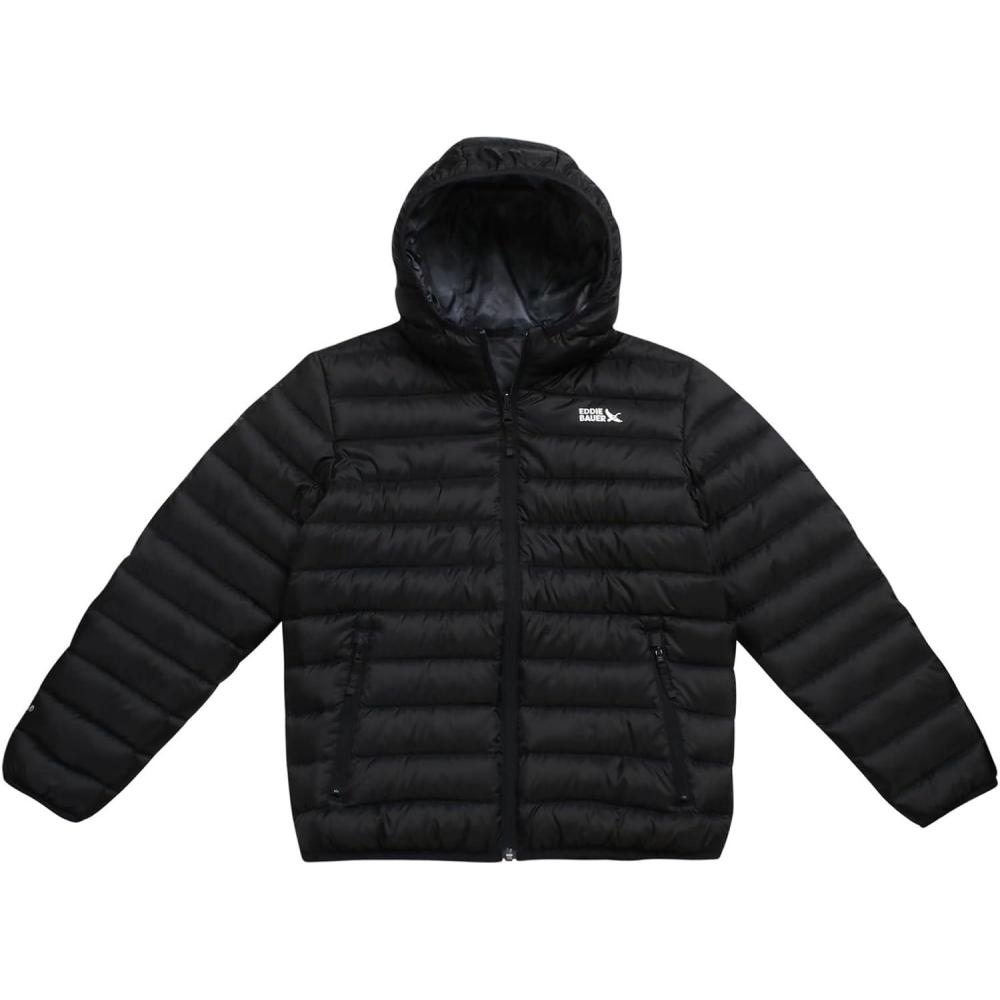 imageEddie Bauer Kids Reversible Jacket  Weather Resistant Quilted Down Coat for Boys and Girls 320High Rise