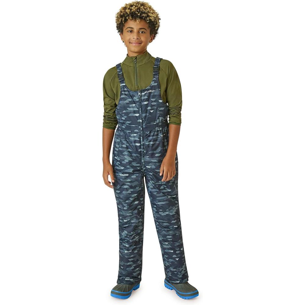 imageEddie Bauer Kids Snow Bib  Insulated Waterproof Kids Snow Suit  Cozy Outdoor Activewear Overalls for Girls and Boys 316Black Galaxy