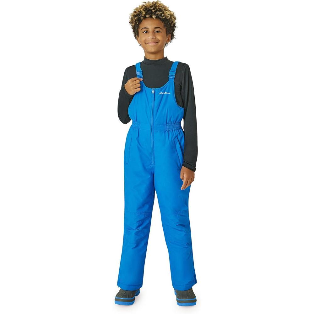 imageEddie Bauer Kids Snow Bib  Insulated Waterproof Kids Snow Suit  Cozy Outdoor Activewear Overalls for Girls and Boys 316Blue Sapphire