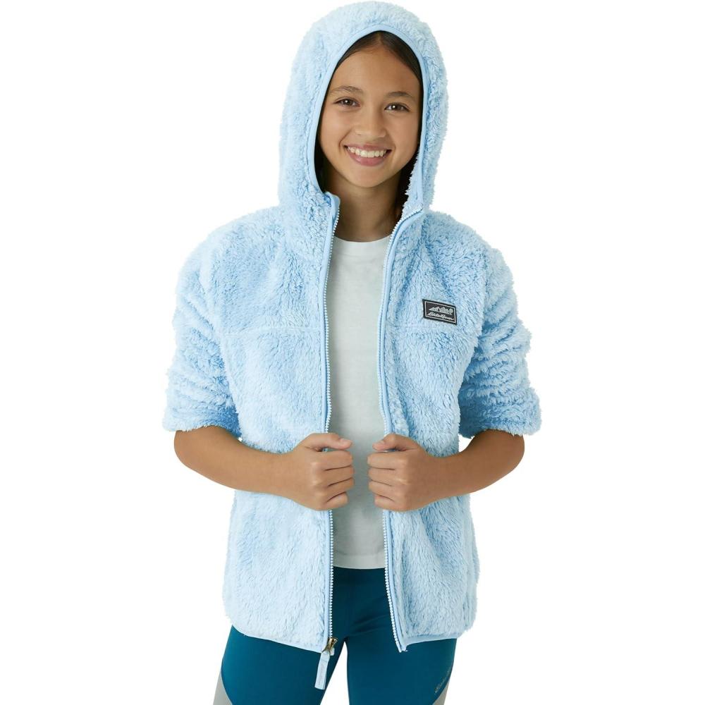 imageEddie Bauer Kids Zip Up Kids Full Zip Ultra Soft Sherpa Fleece Hoodie Sweatshirt for Boys and Girls 520Dream Blue