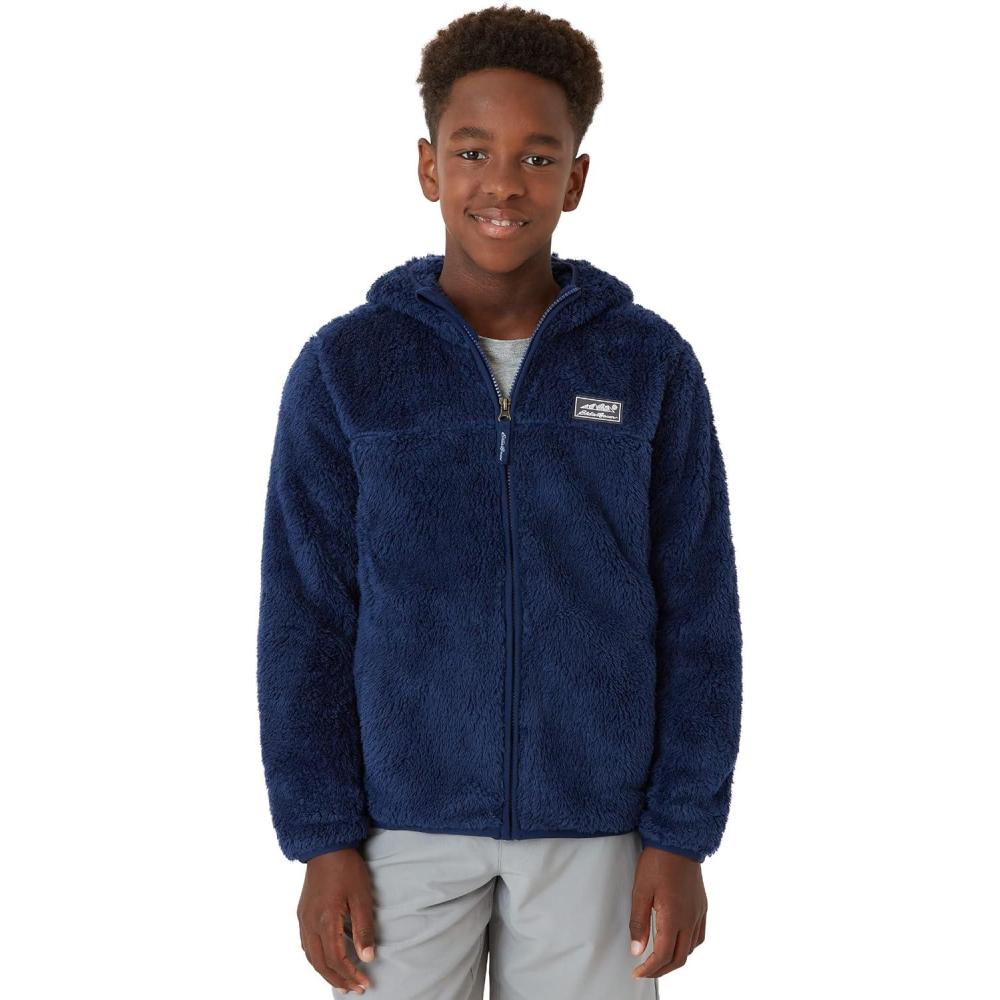 imageEddie Bauer Kids Zip Up Kids Full Zip Ultra Soft Sherpa Fleece Hoodie Sweatshirt for Boys and Girls 520Navy Blue