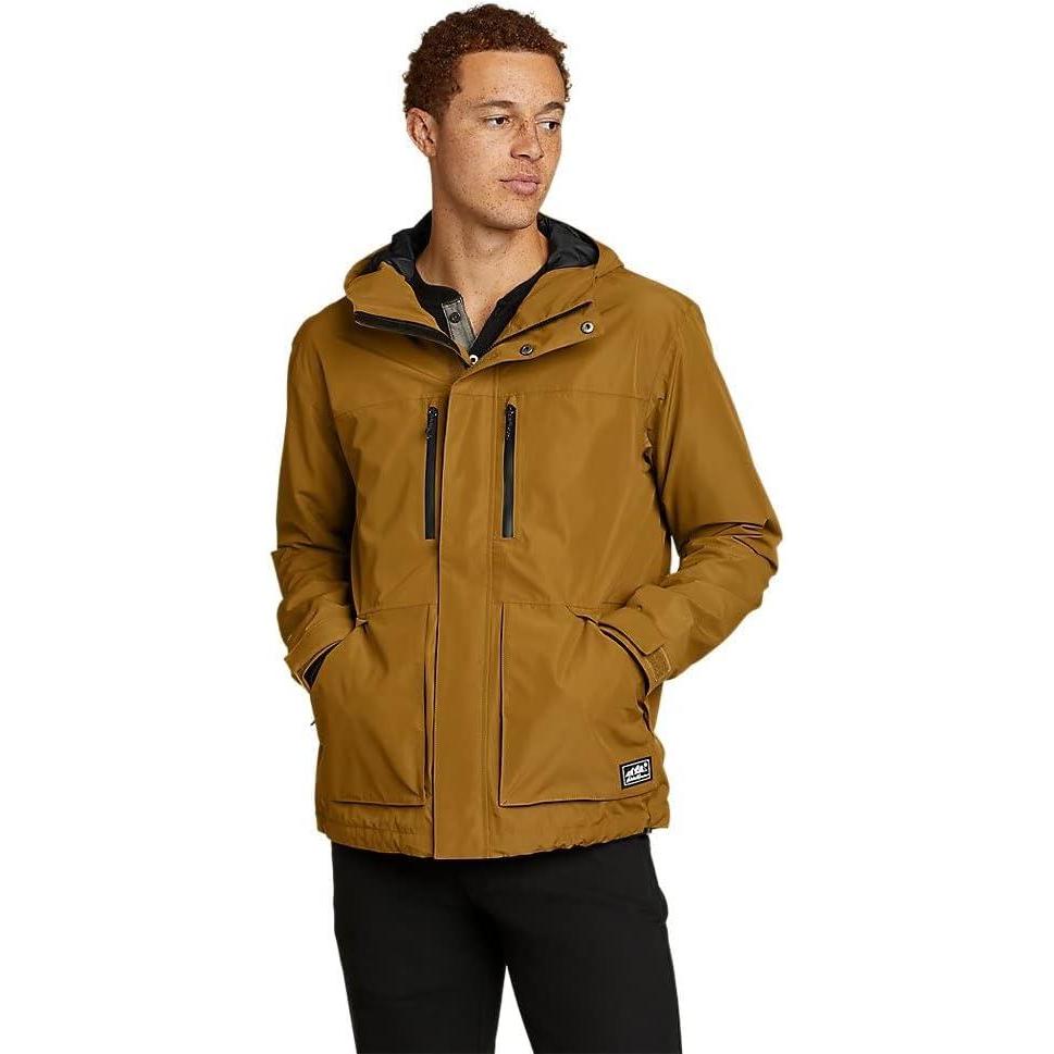 imageEddie Bauer Mens Rainfoil Utility JacketAntique Bronze