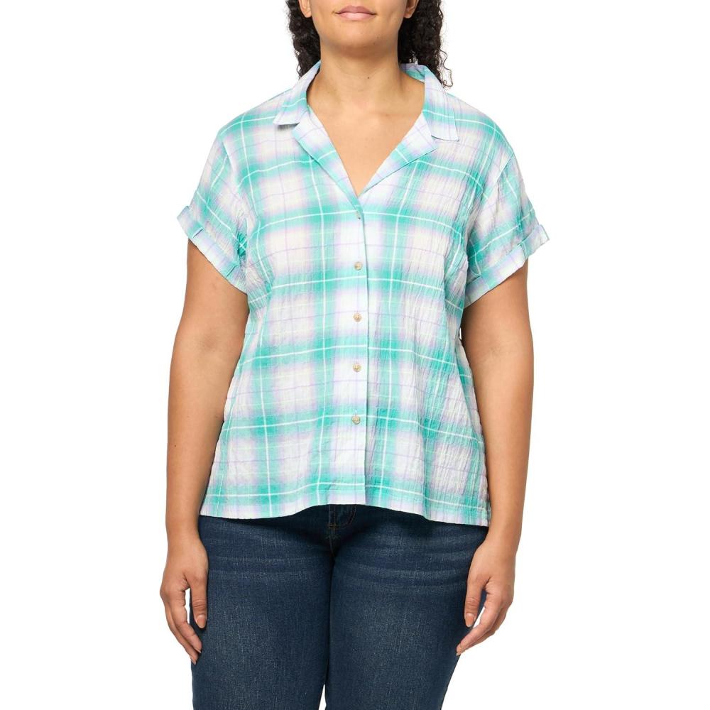 imageEddie Bauer Mens Ww Ss Packable Camp ShirtSea Green