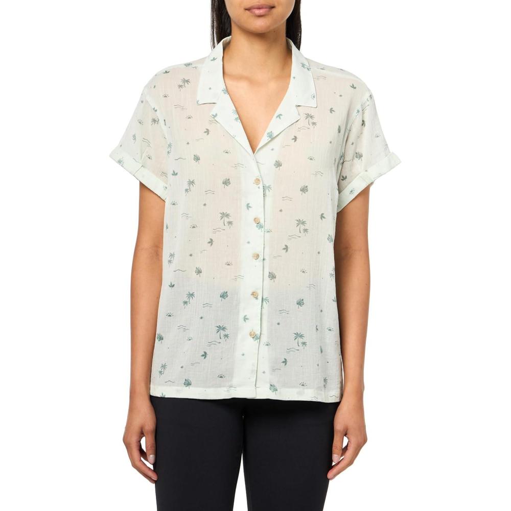 imageEddie Bauer Mens Ww Ss Packable Camp ShirtSea Mist