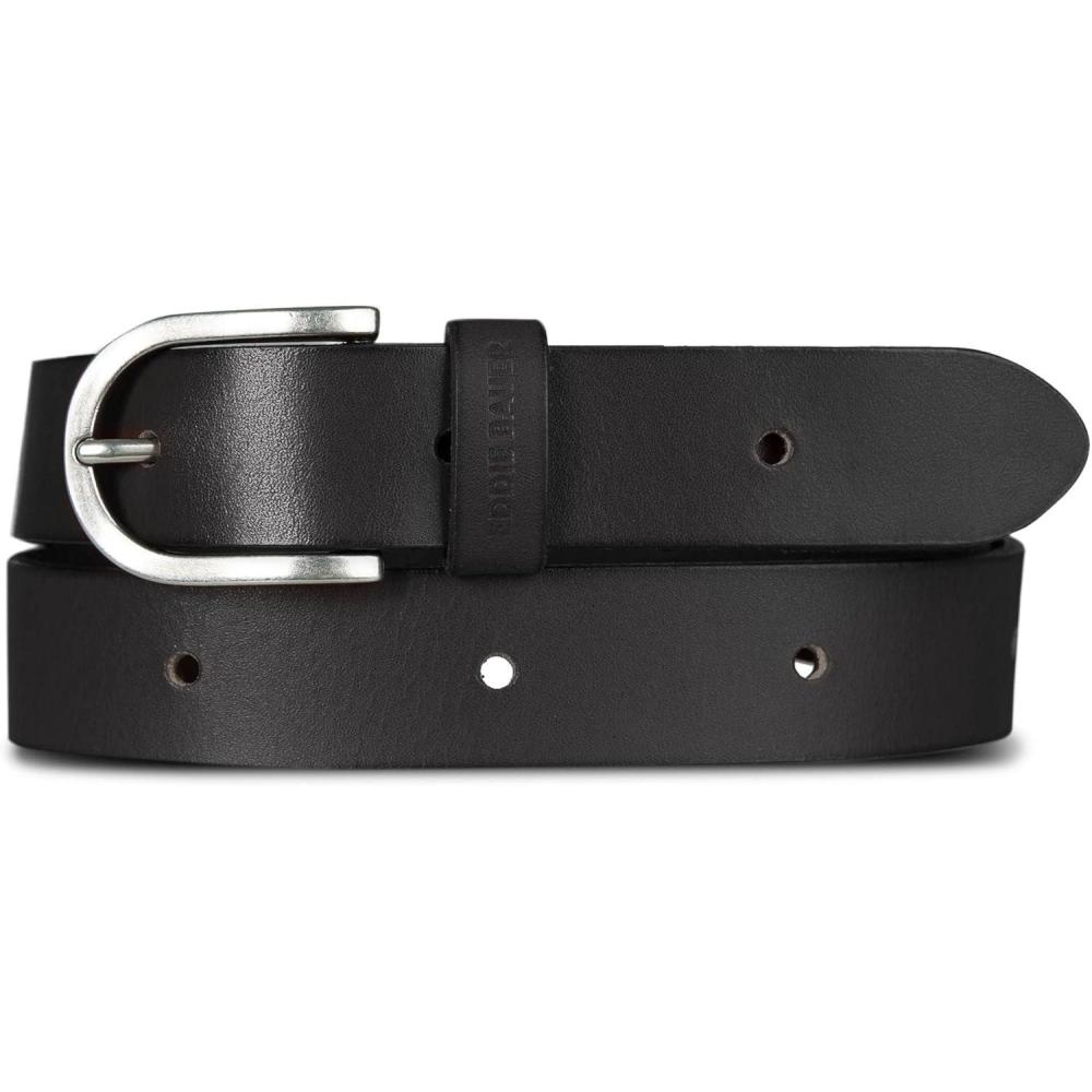 imageEddie Bauer Womens Casual Leather Belts with Durable Metal BuckleEndless Leather Black