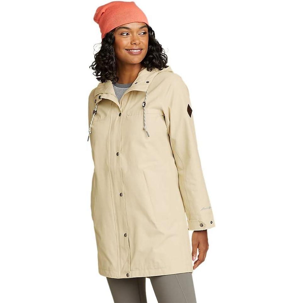 imageEddie Bauer Womens Charly Waterproof Rain ParkaEcru
