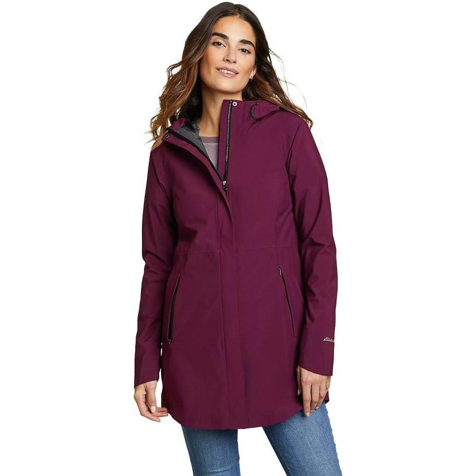 imageEddie Bauer Womens Cloud Cap Stretch 20 ParkaDk Plum