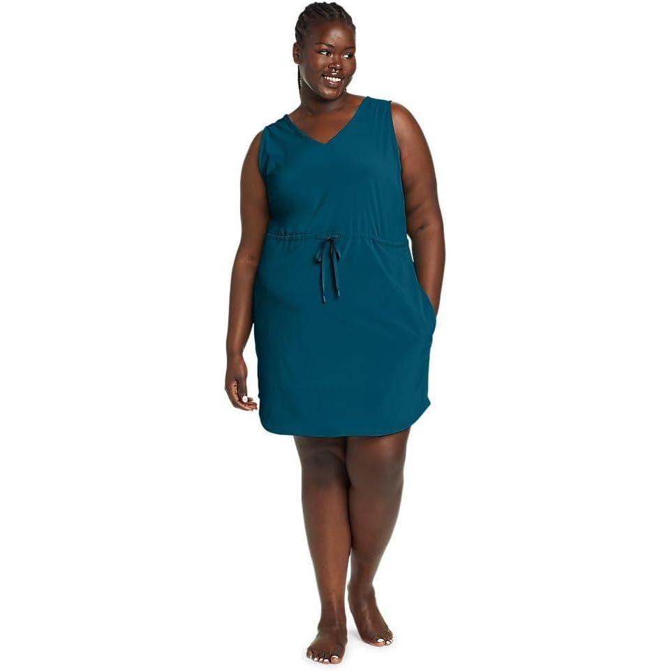 imageEddie Bauer Womens Departure Easy Tank Dress SolidPeacock
