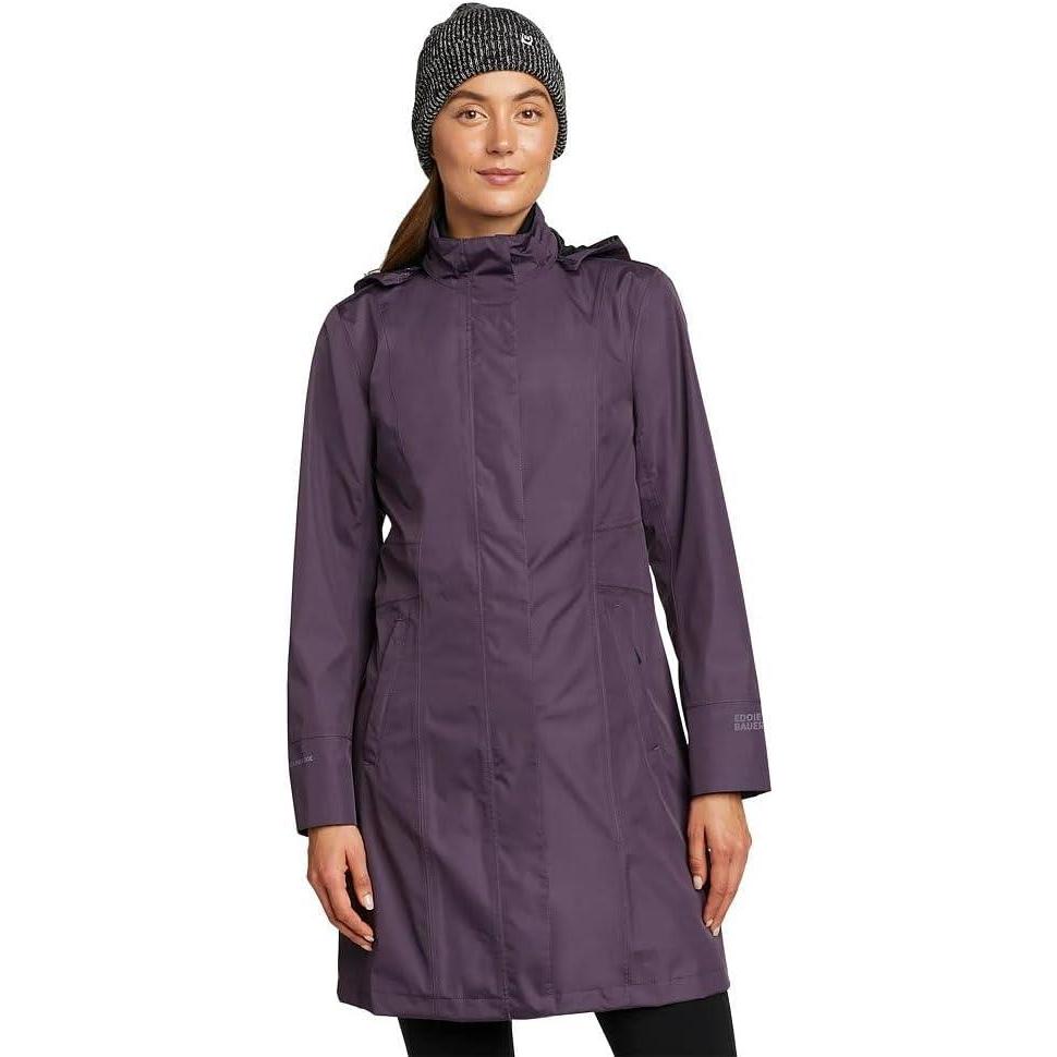 imageEddie Bauer Womens Girl on the Go Insulated Waterproof Trench CoatGrape