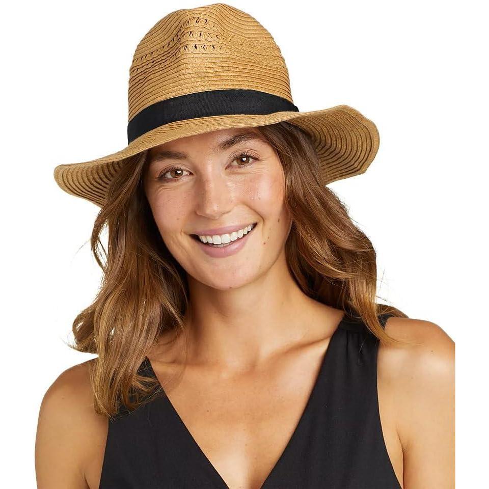 imageEddie Bauer Womens Panama Packable Straw HatNatural