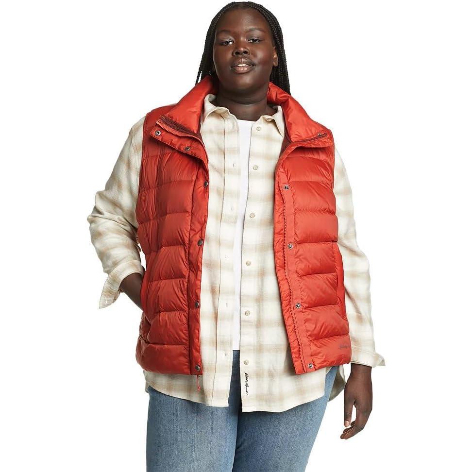 imageEddie Bauer Womens StratusTherm Down VestRed Clay