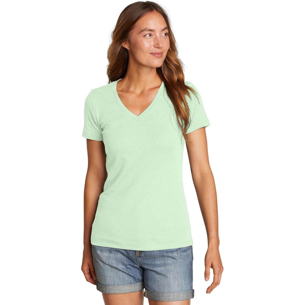 imageEddie Bauer Womens Ww Ss Fav VNK TeeLight Jade
