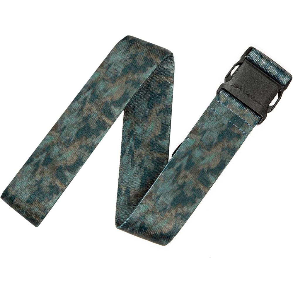 imageEddie Bauer mens Mens Active Stretch Webbing Belts With Quick Release Buckle Multiple Colors One Size Fits MostCamo