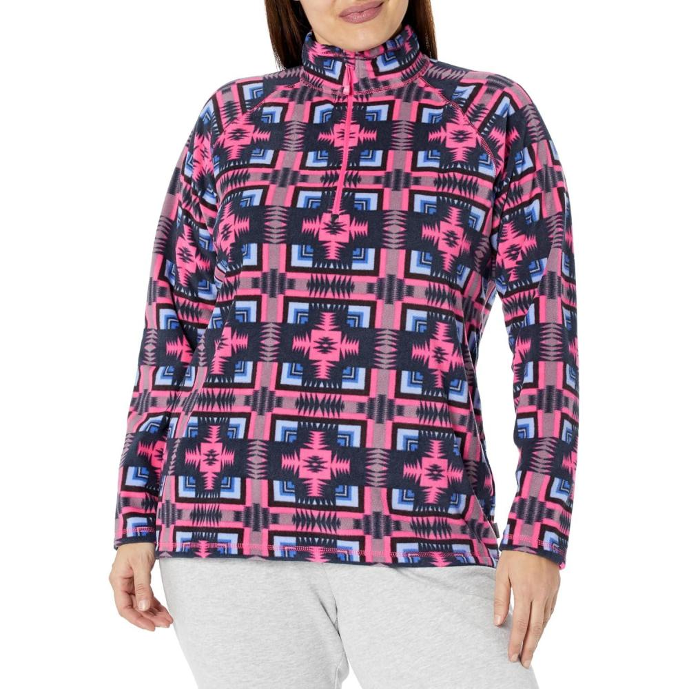 imageEddie Bauer womens Quest 14 Zip  Print  PlusDk Pink