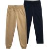 imageEddie Bauer Boys Active Sweatpants  2 Pack Athletic Fleece Joggers with Side Pockets  Sweatpants for Boys Sizes 816NavyPeacot