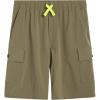 imageEddie Bauer Boys Shorts  Stretch Fit Pull On Cargo Tech Shorts for Boys 420Olive