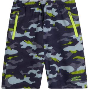 Eddie Bauer Boys’ Active Shorts – Quick Dry Athletic Shorts – Hybrid Mesh Performance Shorts for Boys (2-16)(Black Camo)